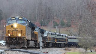 Chasing the 81st santa train from Haysi va to Kingsport tennessee with Drone shots [upl. by Victoir]