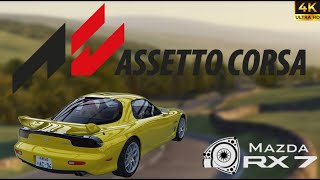 276BHP Mazda RX7 Spirit R Through Traffic at High Force UK Map  Assetto Corsa assettocorsa rx7 [upl. by Jaye]