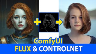 ComfyUI  Generate Images with Flux amp ControlNet SDXL [upl. by Freyah244]