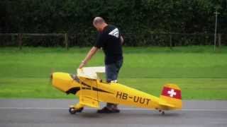 Giant RC Bü 131 Bücker Jungmann Hausen 2013 mit Effekt [upl. by Milson260]