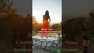 Spiritüel Yasalar 1 KARMA YASASI NEDİR spiritüel shorts [upl. by Winona475]