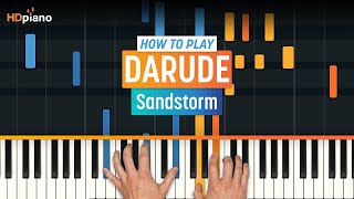 How to Play quotSandstormquot by Darude  HDpiano Part 1 Piano Tutorial [upl. by Aylad]