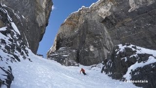 Couloir de la Mitraille Pointe dAnterne Chaîne des Fiz HauteSavoie ski de randonnée pente raide [upl. by Odnomyar376]