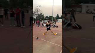 Haryana state junior championships javelinthrow girlpower olympics haryana [upl. by Eardna487]