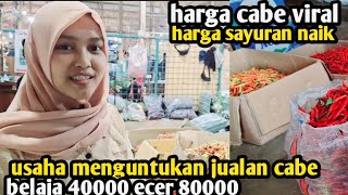 harga cabe dan sayuran viralpasar induk cibitung 5 ok 2024 [upl. by Abate]