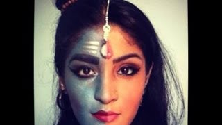 Indian MytholgyShiv Ardhnarishwar inspired makeup tutorial [upl. by Care]