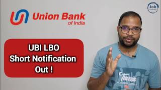 UBI LBO Notification 2024 🔥 1500 Vacancies  Salary ₹ 80000  All Graduates ubi lbo [upl. by Laiceps324]