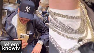 Fat Joe Just Copped Several Tennis Chains From Pristine Jewelers amp Says The Watch Is On The Way💎💦 [upl. by Crissy]