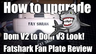 How to upgrade your FatShark Dominator V2 or HD with V3 Faceplate from Banggood [upl. by Kristal358]