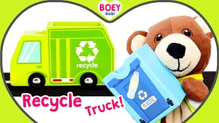 STEM for Preschool  Best toy learning videos for toddlers family friendly  Recycle Trucks for Kids [upl. by Ettezil]