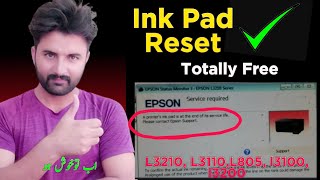 How to Reset Ink pad Epson L3210 L3110  How to Reset Epson Printer [upl. by Ainot]