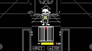 ENDINGTALE sans fight phase1 first attack 1xdamage [upl. by Ellenrad395]