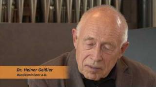 Dr Heiner Geißler im Interview nach der Semestereröffnungsfeier am 07102011 [upl. by Wallach]