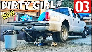 Part 3  2001 F350  clean up time found cool stuff such a dirty girl wow [upl. by Zilada]