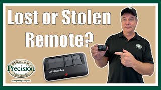 What to do if your LiftMaster Garage Door Remote is Lost or Stolen [upl. by Johppah]