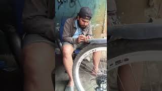 disc brake pads replacebicycle  surendramahatovlogs sksingh chhichhiyelhaa ghumakad [upl. by Anaiek667]