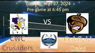 CWC at Oakfield Volleyball 092424 [upl. by Pedrick]