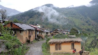 Living in a Remote Nepali Mountain Village during the Rainy Season  IamSuman [upl. by Unam]