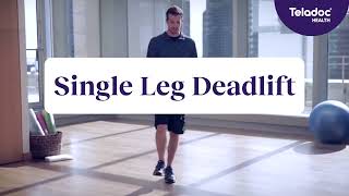 Single leg deadlift  Teladoc Health [upl. by Fulbright]