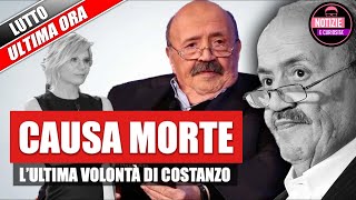 MAURIZIO COSTANZO CAUSA MORTE E L’ULTIMA VOLONTÀ [upl. by Ydde]