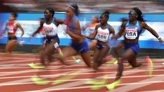 Womens 4x100 relay FINAL LONDON 2017 world championships USA WINS [upl. by Ardnnek]