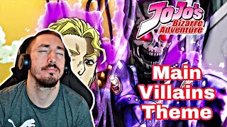 These are UNIQUE JoJos Bizarre Adventure Main Villains Theme 15 REACTION [upl. by Nami345]