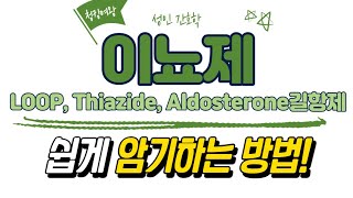 성인간호학 Loop이뇨제 Thiazide이뇨제 aldosterone길항제 쉽게 외우는 방법 [upl. by Casaleggio]