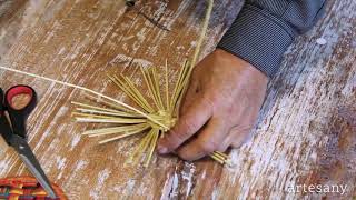 Basketry First Lesson How to Weave a Drink Coaster [upl. by Ahsemad]