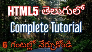 HTML5 Complete Tutorials In Telugu by Kotha Abhishek [upl. by Assirem882]