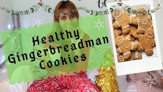 Healthy Gingerbreadman Cookies with Icing No white flour no sugar [upl. by Kieran285]