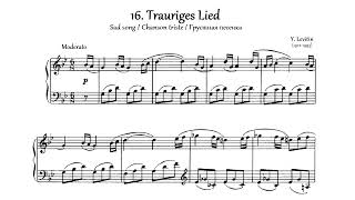 LEVITIN  Die 24 Flöten des Pan  16 Trauriges Lied  Sad song  Грустная песенка sheet [upl. by Immak]