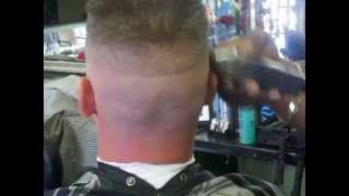 Flat Top Skin Fade Haircut Military Cut Part 1 of 2 [upl. by Yhtimit]