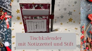 Tischkalender basteln mit Notizzettel und Stift [upl. by Ainessey944]