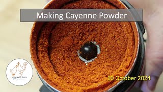 Making Cayenne Powder [upl. by Woll]