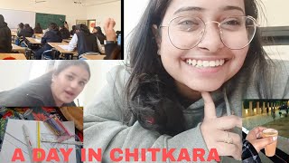 FULL DAY IN CHITKARA UNIVERSITY  HOSTEL LIFE  CHITKARA UNIVERSITY RAJPURA [upl. by Alleahcim]