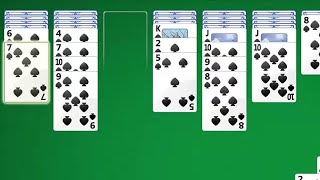 Spider Solitaire Windows 7  One suit [upl. by Anivas]