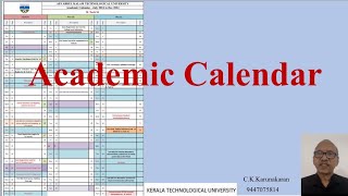 Academic Calendar KTUBTech 202425  Plan your Semester1 CK Karunakaran [upl. by Freida]