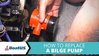 How To Replace Boat Bilge Pump  Waterproof Marine Electrical Connections  DIY  BoatUS [upl. by Aicenet]