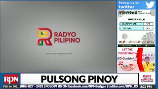 PULSONG PINOY WITH Dir Benjie Abaygar Mika Guimbatan  RPN DXKS Surigao February 16 2021 [upl. by Eniamor]