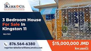 House For Sale In Kingston 11 St Andrew Jamaica  JMD15 Million [upl. by Gittle327]