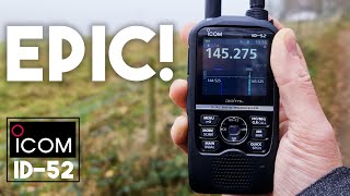 THE BEST HANDHELD RADIO  ICOM ID52 [upl. by Enelyad]