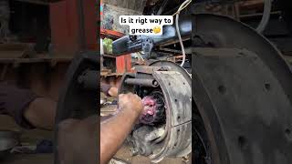 Is It Right Way to grease Wheel Bearing grease bearing machine shorts [upl. by Dnaletak374]