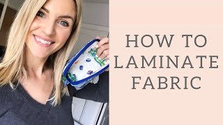 How to Laminate your Fabric [upl. by Jamin]