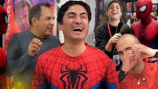 Hablé con las voces oficiales de los 3 Spiderman  VLOG DUU  Expo Koi [upl. by Ahsyek]