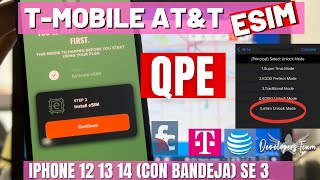 QPE NUEVO METODO LIBERAR iPHONE 12 13 14 SE 3ra  COMO INSTALAR ESIM ATampT TMobile  NO SEMI FACTORY [upl. by Oicnanev782]