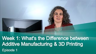 Episode 1 Whats the Difference between Additive Manufacturing amp 3D Printing [upl. by Zaccaria92]