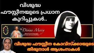 Sr Ann Maria SH  Feast of St Faustina Kowalska വിശുദ്ധ ഫൗസ്റ്റീന കൊവാൾസ്ക തിരുനാൾ ദിനം DAIRY [upl. by Navoj]