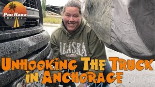 RVing Alaska Back to Anchorage and Unhooking our Tow Vehicle from the Motorhome [upl. by Eliam]