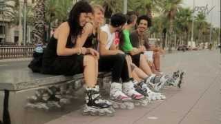 Powerslide PHUZION fitness inline skates  Cruising Barcelona [upl. by Malsi]