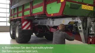 Strautmann Tutorial  Fahrwerkseinstellung Hydraulisches Fahrwerk 000 01DE [upl. by Mathias]